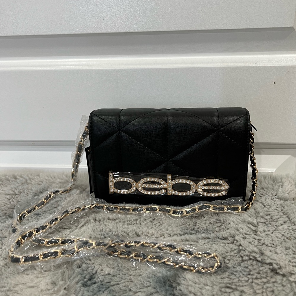 BEBE ZAZA FLAP CROSS BODY